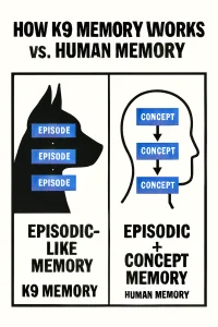 Episodic memory in dogs vs concepts in people 