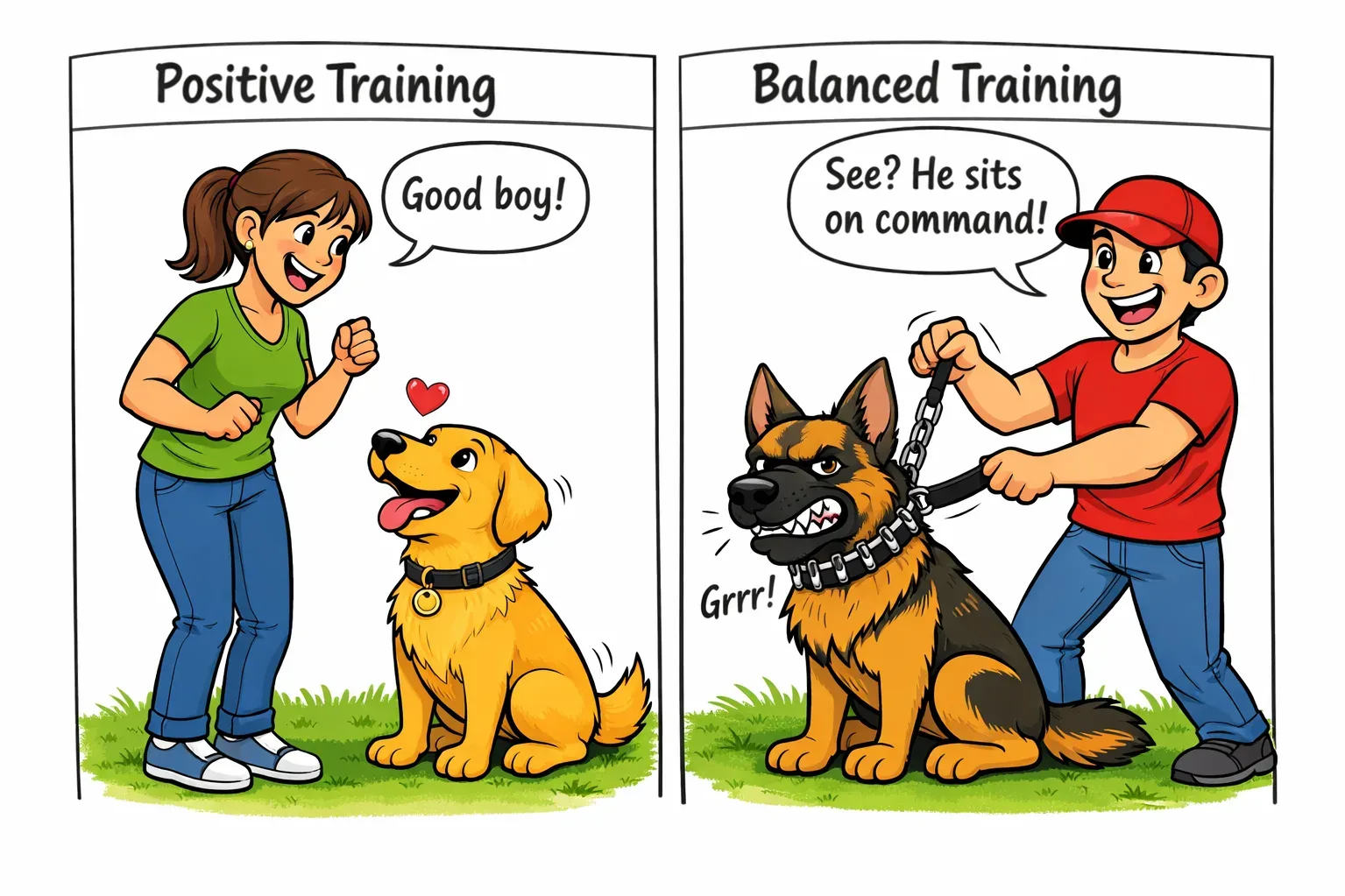 Statistical Comparison of Dog Training Methods
