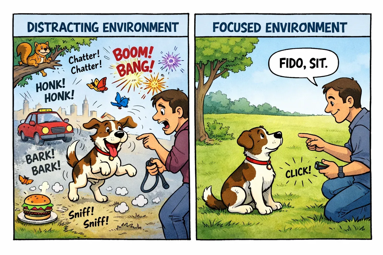 To a Dog Environment Matters