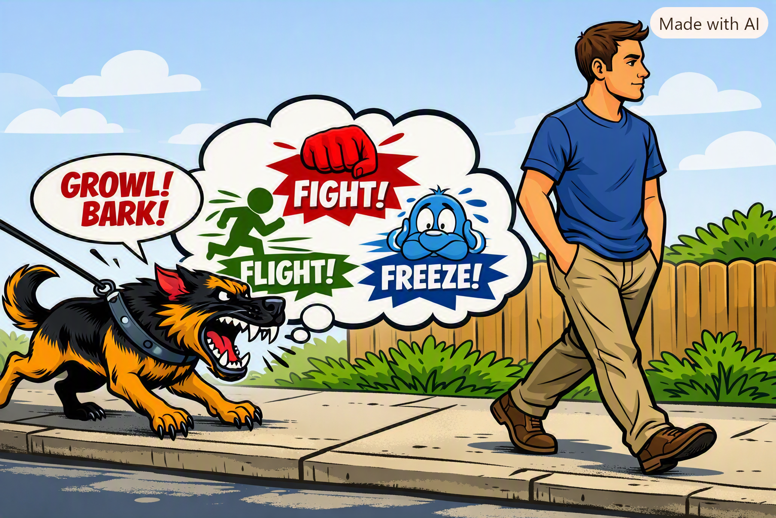 Sensory measure causes dog aggression